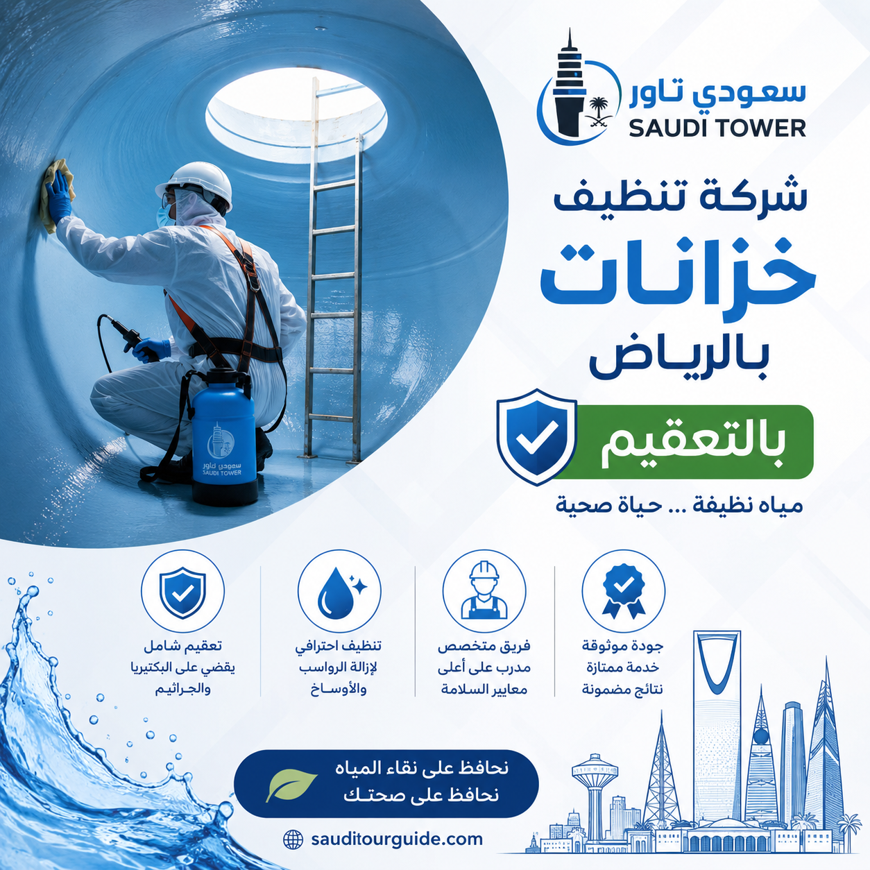 شركة تنظيف خزانات بالرياض