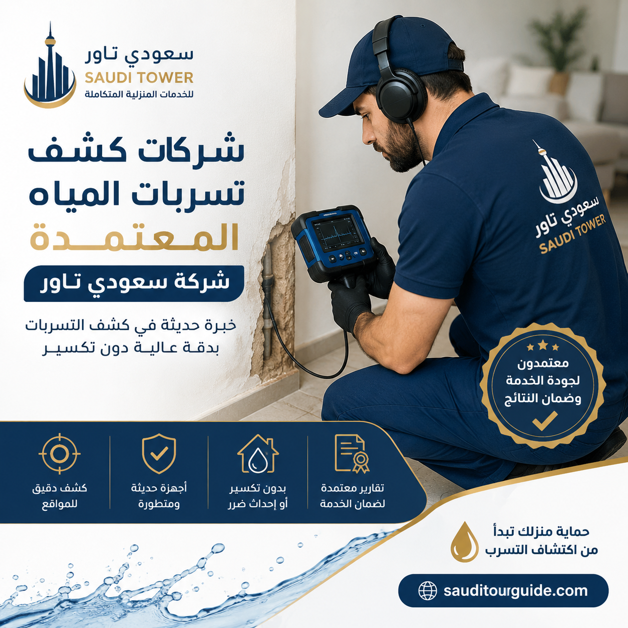 شركات كشف تسربات المياه المعتمدة