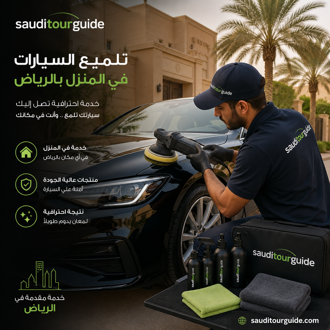 تلميع السيارات في المنزل بالرياض