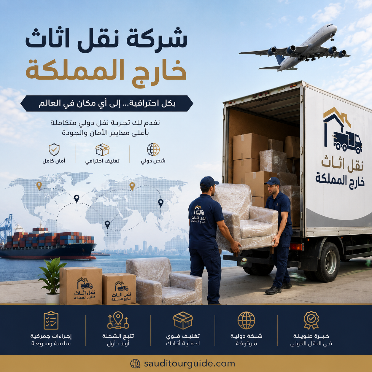 شركة نقل اثاث خارج المملكة