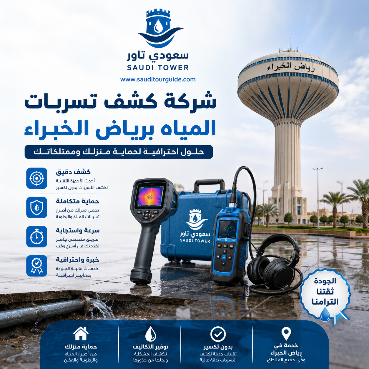شركة كشف تسربات المياه برياض الخبراء